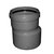 Wavin Wafix PVC laag Inzetverloop Ø110x125mm SN4 - mof/spie - 1114312110