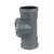 Wavin Wafix PVC Ontstoppingsstuk Ø125mm SN4 - mof/mof - 1113412001