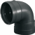 Wavin PVC PP bocht Wafix 90° Ø40mm - mof/mof - 3411204019