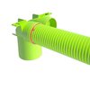 Ubbink AE48C ventieladapter 2 buizen 90º - Ø125 - met 1 afdekkap - 0188380 foto