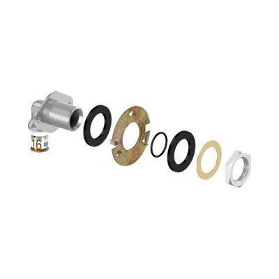Uponor muurplaat wanddoorvoer Ø16x1/2 binnendraad messing - 1070653