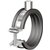 Flamco beugel - staal met rubber inleg - 68-74mm - M8/M10