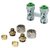 Radiator H-blok set 2-pijps recht 3/4 incl koppeling 16x2mm