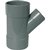 Wavin PVC T-stuk 45° Verlopend Ø125x40x125mm - 3xMof - 3102212044