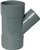 Wavin PVC T-stuk 45° Verlopend Ø125x40x125mm - 3xMof - 3102212044