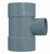 Wavin PVC T-stuk 90° Verlopend Ø110x75x110mm - 3xMof - 3102211079