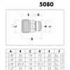 Caleffi 8080-015 ontluchtingskraan 1/2 - 508041 foto