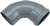 Wavin Wafix bocht PVC 90° Ø110mm SN8 - mof/spie - 1111111009