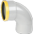 Wavin Wafix bocht PVC 90° Ø160mm SN8 - mof/spie - 1101116009
