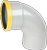 Wavin Wafix bocht PVC 90° Ø160mm SN8 - mof/spie - 1101116009