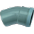 Wavin Wafix PVC Bocht 30° Ø110mm SN8 - Mof/Spie - 1111111003