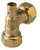 Bonfix knie Ø22mm met ontluchting messing - 82771