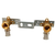Wavin muurplaat Ø16x1/2'' - hoh 150mm - messing - 4578916381