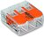 Wago lasklem 3-delig met hendel - transparant - 50 stuks - 221-413