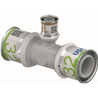 32mm S-Press Kunststof T-Stuk en Verloop