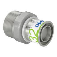 32mm S-Press Messing Rechte Draadfitting