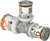 Uponor T-Stuk Ø20x16x16mm - messing - 1070567