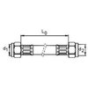 VSH Gasslangset 100 cm 2xM24 - 0609675 foto