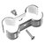 Dubbele CV-beugel met pen - 2x15mm - neopreen inlage - HOH 60mm