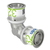 Uponor bocht Ø32x32mm - messing - 1070530