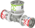 Uponor T-stuk Ø25x32x25mm - messing - 1070579