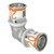 Uponor bocht Ø20x20mm - messing - 1070528