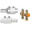 Heimeier Multilux onderblok set 2-pijps Eclipse Halo wit - 9690-58.800 foto