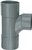 Wavin PVC L-T-stuk stromend 90° Ø110mm - 3xmof - 3102611009