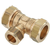 Bonfix T-stuk Ø28x22x28mm messing - 82514