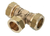 Bonfix T-stuk Ø35mm messing - 82516