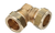 Bonfix knie Ø15mm knel messing - 82520