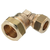 Bonfix knie Ø22x15mm messing - 82464