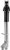 Dakdoorvoer Burgerhout Parallel rond 80-80mm - lengte 1360mm - zwart - 400452829
