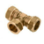 Bonfix T-stuk Ø42mm messing - 82517