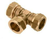 Bonfix T-stuk Ø42mm messing - 82517