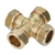 Bonfix kruisstuk Ø15mm messing - 82510