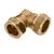 Bonfix knie Ø42mm knel messing - 82524