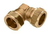 Bonfix knie Ø42mm knel messing - 82524