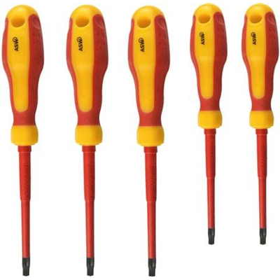 Solar Plus schroevendraaierset, 5-delig, Torx, isolatiebescherming 1000V - SD 9541 - SET 5 TX