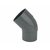 Wavin HWA bocht 80mm - 45º - mof/verjongd spie - 4011308004