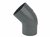 Wavin HWA bocht 80mm - 45º - mof/verjongd spie - 4011308004