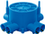 ABB centraaldoos rond Ø77mm - blauw - C55 