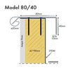 Rheinzink deklijst 80x40mm Quick Fix - 3 meter - 0910006100 foto