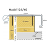 Rheinzink deklijst 125x40mm Quick Fix - 3 meter - 0910006120 foto