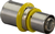 Uponor verloop gas Ø32x25mm - messing - 1042540