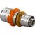 Uponor verloopsok Ø18x16mm - messing - 1015172