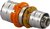 Uponor verloopsok Ø18x16mm - messing - 1015172