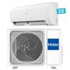 Haier airco Multi-split Pearl 2 x 2.0 kW - R32 / Ruimte <2x45m3 - inclusief afstandsbediening foto