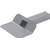 Anjo Dakafvoertrechter kiezelbak aluminium 60x80mm - uitloop 33 cm - 457358