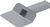 Anjo Dakafvoertrechter kiezelbak aluminium 60x80mm - uitloop 33 cm - 457358